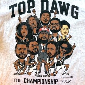 Top Dawg TDE Championship Tour Tee Shirt Size L